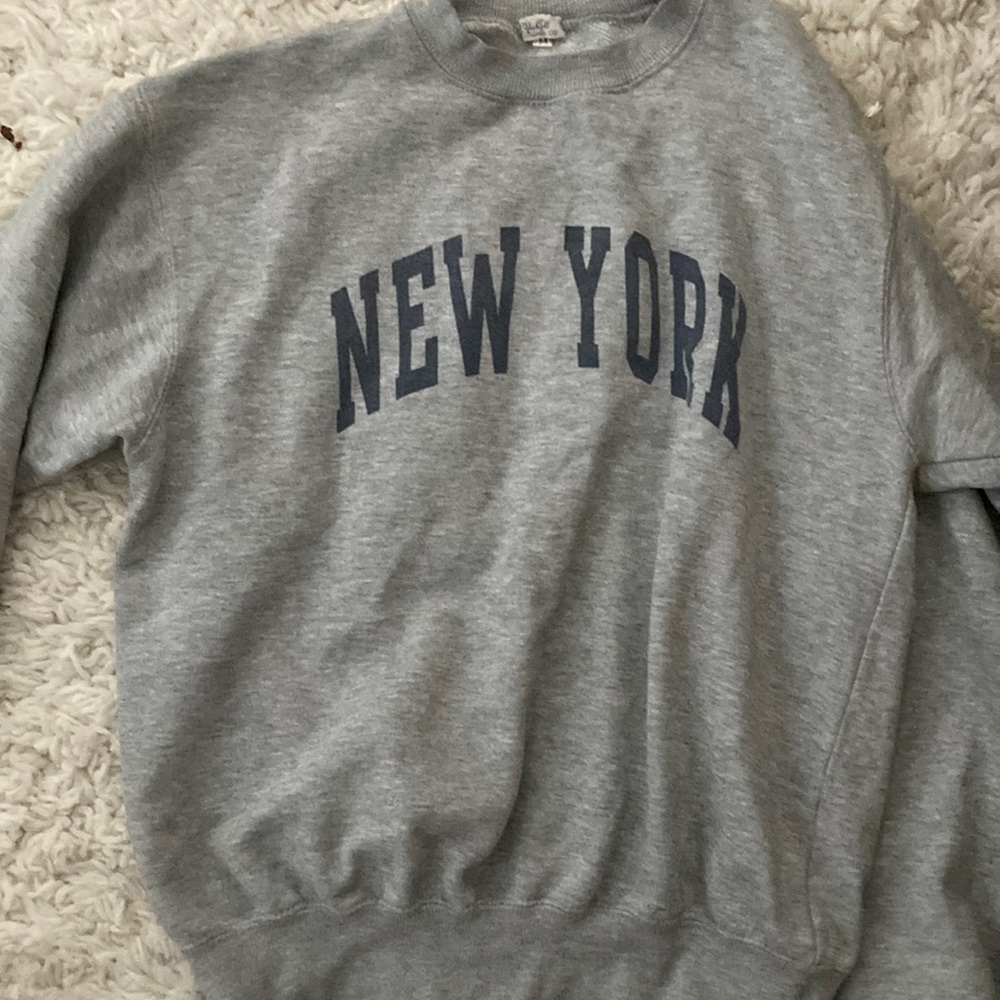 Gray John galt womens medium crew neck